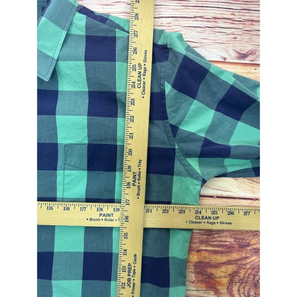 Untuckit‎ Mens Slim Fit Green Check Button-Up Shirt XXL Long Sleeve - Picture 6 of 6